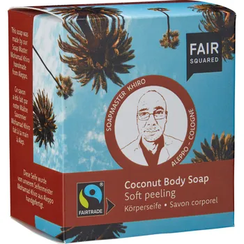 Intimní hygienický prostředek Fair Squared Coconut Body Soap Peeling 160g
