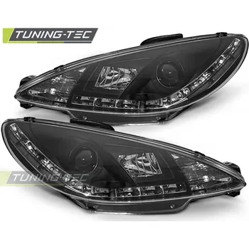 Přední světlomet Tuning-Tec Přední čirá LED světla Peugeot 206 (1998 - 2003) - černé