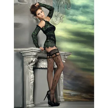 Dámské erotické punčochy Ballerina's Secret Art.212 Hold Ups Black Velikost L/XL