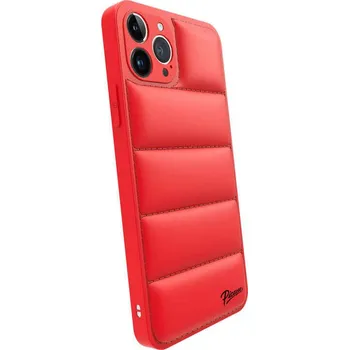 Pouzdro na mobilní telefon Picasee Puffer case pro Apple iPhone XR - Picasee Puffer - Červená