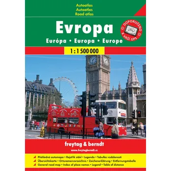 Autoatlas: Evropa 1:1 500 000 - Freytag & Berndt (2021) Autoatlas: Evropa 1:1 500 000 - Freytag & Berndt (2021)