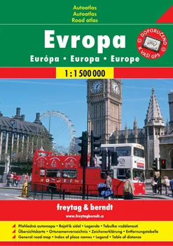 Autoatlas: Evropa 1:1 500 000 - Freytag & Berndt (2021)