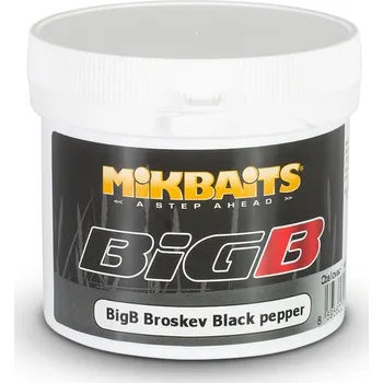 Návnadová pasta a těsto Mikbaits těsto BigB 200g Příchutě: BigB Broskev Black pepper Získejte slevu -5% za registraci v e-shopu