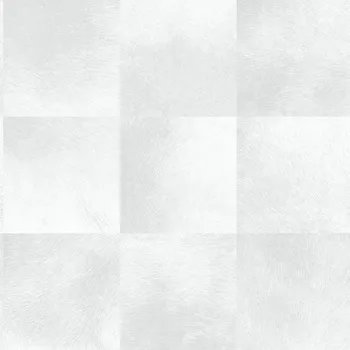 Tapeta Origin Vliesova tapeta, čtvercový vzor imitace šedobílé kožešiny 347485, Luxury Skins, Origin, velikost 0,53 x 10,05 m