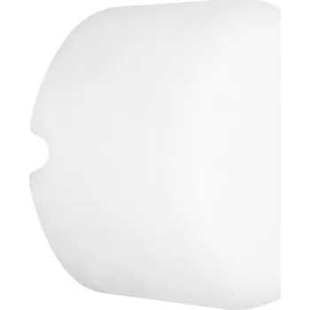 Venkovní osvětlení Linea Light 8028N MiniWhite_R, kulaté nástěnné svítidlo z bílého polyethylenu, 4W LED 4000K, prům. 13cm, IP65