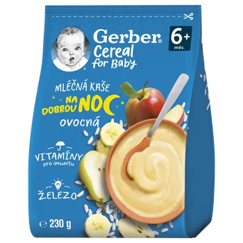 Dětská kaše Gerber Cereal mléčná kaše na dobrou noc 230 g