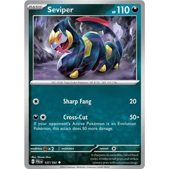 Karetní hra Seviper 137/193 - Paldea Evolved Typ karty: Non-Holo