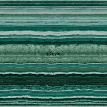 Tapeta Origin Smaragdově zelená mramorovaná vliesová tapeta na zeď 337232, Matières - Stone, Origin, velikost 0,53 x 10,05 m