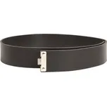 MILTEC Opasek kožený černý WH s vnitřním jazykem repro WWII Délka: 100cm