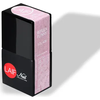 Umělé nehty Laif Gel lak třpytivý SOL - 428 Reflex Funny 10ml
