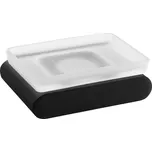 Sapho FLORI mýdlenka, mléčné sklo, černá mat, RF002/15