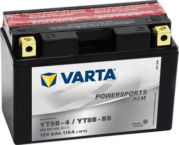 Motobaterie Varta Powersports AGM YT9B-BS 12V 8Ah 115A