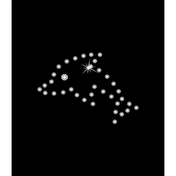 Nažehlovací motivy z kamínků - delfín