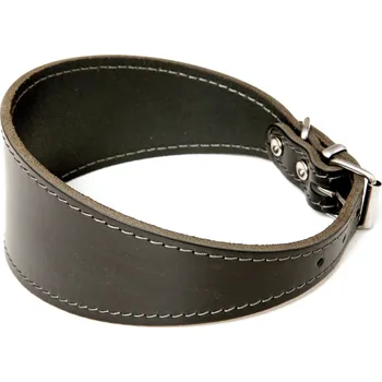 Obojek pro psa BAFPET Kožený obojek pro chrty, hladký Barva: Černá, Rozměr: 60mm x 47cm /36-44/ 00121