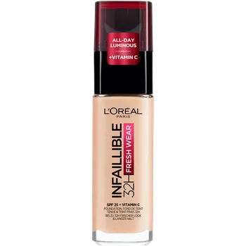Make-up L'Oréal Paris Infaillible 32H Fresh Wear SPF25 dlouhotrvající make-up s UV ochranou 30 ml