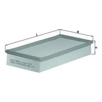 Filtr do auta Vzduchový filtr MAHLE LX 514/1