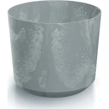 Květináč PROSPERPLAST Květináč - TUBO Beton Effect Průměr: 19,9 cm, Barva: beton