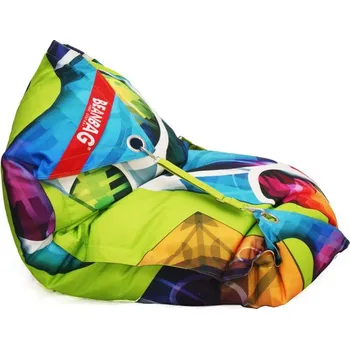 Sedací pytel Beanbag Designový sedací vak 189 x 140 cm s popruhy abstrakt