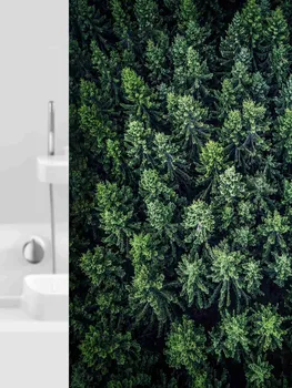 Sprchový závěs Grund Foresta 180 x 200 cm zelený