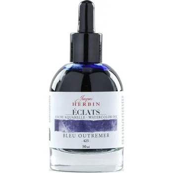 Herbin Jacques akvarelový inkoust (50ml) ultramarín modrá