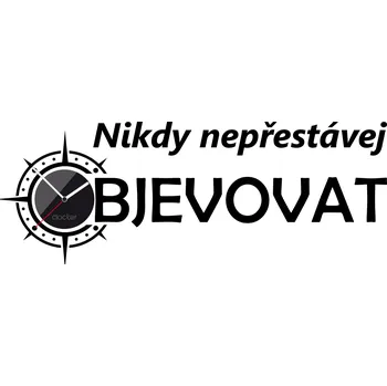 Samolepící dekorace Clocker Nalepovací hodiny Discover Barva ciferníku: Černá