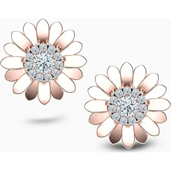 Náušnice Korbička Šperky Náušnice Gerbery 001 -bílé zlato/žluté zlato/červené zlato