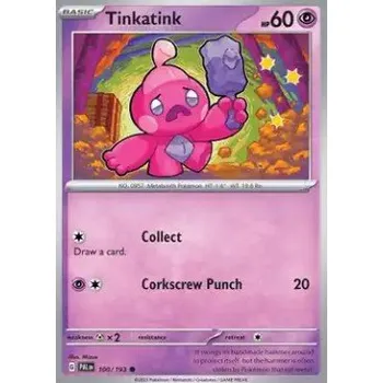 Volný čas Pokémon PAL 100/193 Tinkatink - Paldea Evolved Stav: Near Mint, Verze: NORMAL