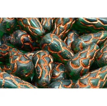 Korálek Korálky Šiška borová (25x12mm) č. 47