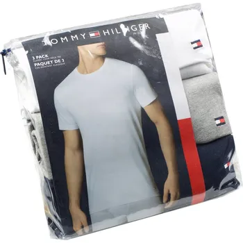 3PACK Tommy Hilfiger sada 3x pánské trička s krátkým rukávem Solid Logo Print