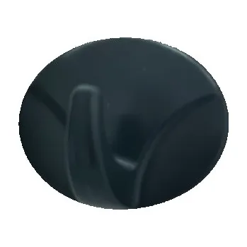 Věšák Háček samolepící QF typ 6, plast, černá, 2ks