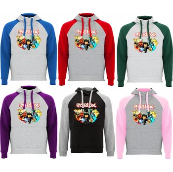 Dívčí mikina Mikina Roblox Trend Barva: Melírová / červená, Velikost: 3XL