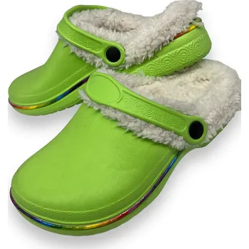 Pánské tenisky Fashion Chlapecké zelené zateplené gumové nazuváky Barva: Zelená, Velikost: 31