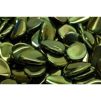 Korálek Lístek sasanky 11x16mm č. 58 (11x16mm)