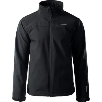 Pánská softshellová bunda Pánská Softshellová bunda HI-TEC LINNUS 99861-BLACK/BLK – Černá XXL