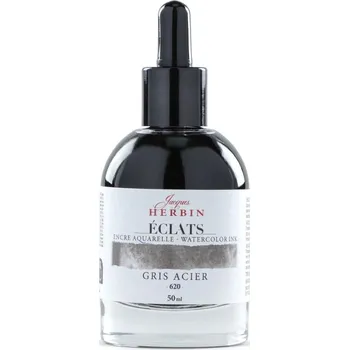 Herbin Jacques akvarelový inkoust (50ml) ocelová šedá