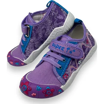 Dívčí pantofle Super in Dívčí fialové bačkory 01 Barva: Fialová, Velikost: 26
