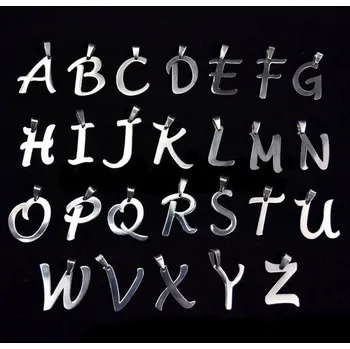 Přívěsek Šperky4U Ocelový přívěšek - písmeno - iniciála U - OPP1038-U