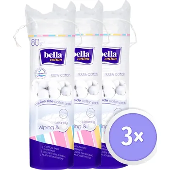 Kosmetický tampón BELLA Odličovací tampóny 3x 80 ks