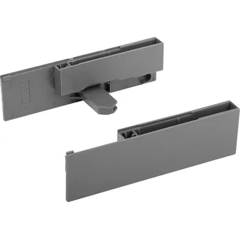 Nábytkové kování StrongMax 16/18 držáky skleněného čela, vnitřní zásuvka H121, šedá (StrongMax 16/18 držáky skleněného čela, vnitřní zásuvka H121, šedá)