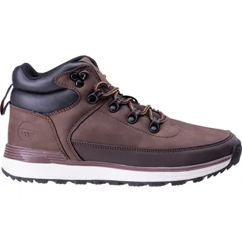 Chlapecké tenisky Dětské Vysoké boty HI-TEC HAJNEZ MID TEEN 32329-BROWN – Hnědá 39