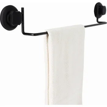 COMPACTOR Věšák na ručníky Compactor Bestlock Black uchycení na zeď přísavkami - bez vrtání, RAN9784