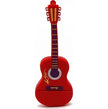 USB flash disk Jaster USB Flash disk 64 GB kytara - barva červená