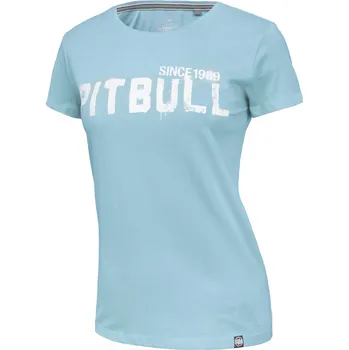 Dámské tričko PitBull West Coast - dámské triko GRAFITTI světle modré XS