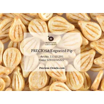 Korálek Preciosa Pip™ gravírované č.182