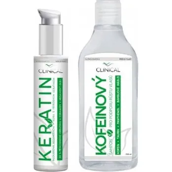 Šampon Clinical Keratin kúra 100ml + kofeinový šampon 250ml