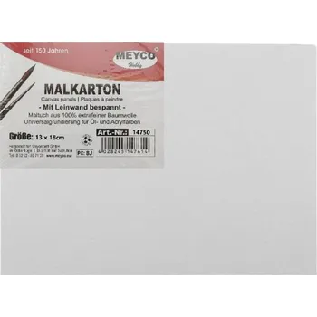 Malířské plátno Šepsovaná lepenka Meyco - 13x18 cm /14750/