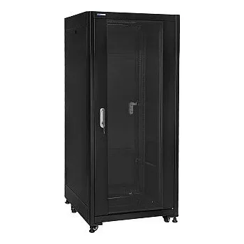 Racková skříň 19" Rack skříň SQ6618/B (18U 600x600mm, pojízdná,matná)- rychlá montáž