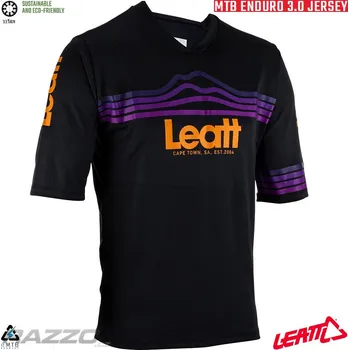 cyklistický dres Dres na kolo Leatt MTB 3.0 Enduro Jersey Black 2023 XXXL