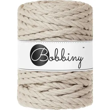 Bobbiny bavlněná šňůra na macramé 3ply 9MM beige