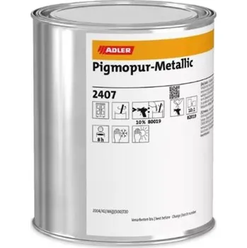 Lak na dřevo ADLER Pigmopur-Metallic RAL6035 perleťově zelená (Perlgrün) 1 kg